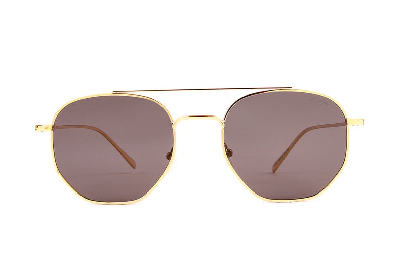 VEGAS Full Rim Hexagon Unisex Grey  Sunglasses V2101 C3 - Image 1